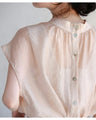 3-way sheer shirt that can be worn front or back