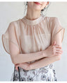 3-way sheer shirt that can be worn front or back