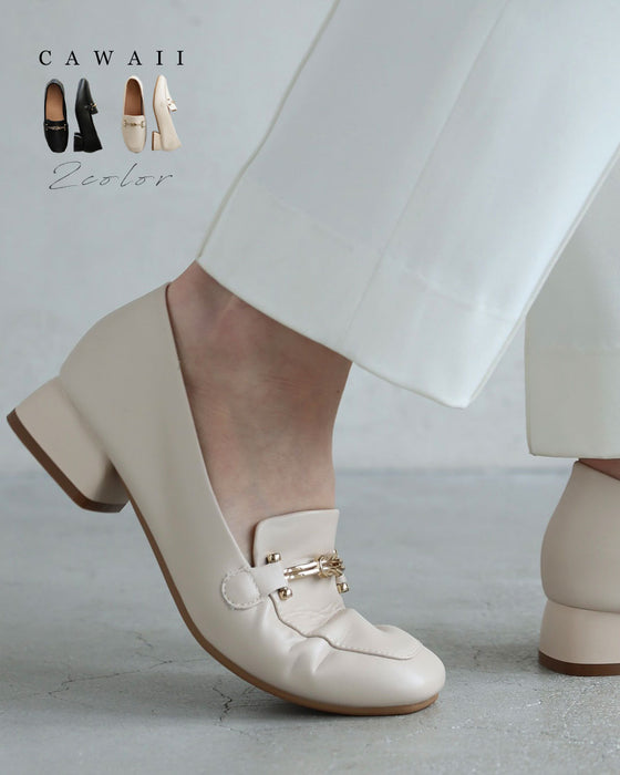 足取り軽い柔らかビットローファー