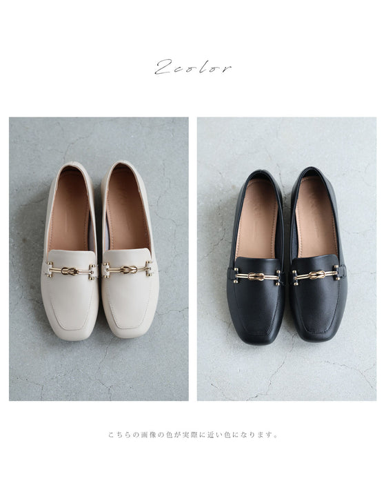 足取り軽い柔らかビットローファー