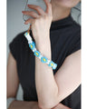 Braided flower short strap (with clear holder)