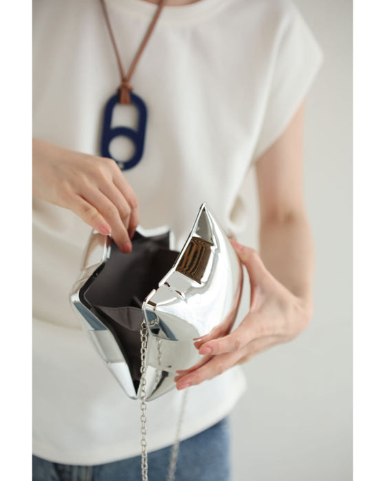 ぷっくり星型バルーン風チェーンバッグ（チェーンショルダー付き)