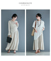 Beautiful draped cut and sew top and cool long skirt set