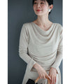 Beautiful draped cut and sew top and cool long skirt set