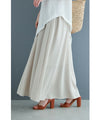 Beautiful draped cut and sew top and cool long skirt set