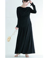 Beautiful draped cut and sew top and cool long skirt set