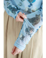 Cute Kitten Selection Sheer Cut and Sew Top