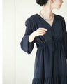 A plain yet gorgeous tiered long dress