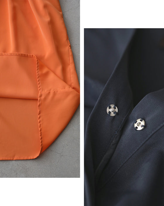 無地でも華やかな ティアードロングワンピース