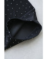 Asymmetrical starry sky tuck dress with sparkling stones