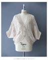 Crochet flower dolman cardigan