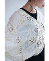 Crochet flower dolman cardigan