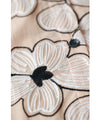 Blooming flower embroidered shirt tunic