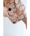 Blooming flower embroidered shirt tunic