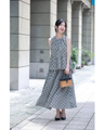 A cute and sophisticated check and polka dot marriage set up [set]