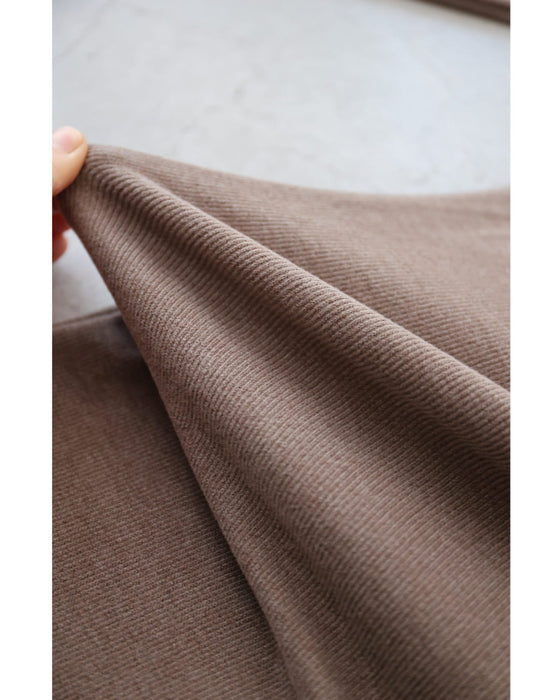 Pearl line knit midi dress