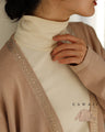 Sparkling bejeweled knit cardigan