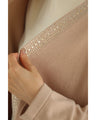 Sparkling bejeweled knit cardigan
