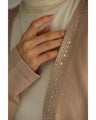 Sparkling bejeweled knit cardigan
