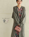 A warm and cute long knit cardigan