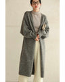 A warm and cute long knit cardigan