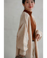 A warm and cute long knit cardigan