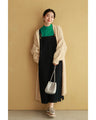 A warm and cute long knit cardigan