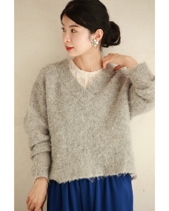 White peony lace cut and sew top