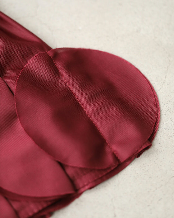 ひらひらサークルフリルのフレアブラウストップス