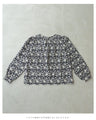 A floral embroidered pullover top with sparkling fine sequins