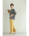 A floral embroidered pullover top with sparkling fine sequins