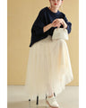 Sequin floral relief jacket and tulle skirt 2-piece set [set]