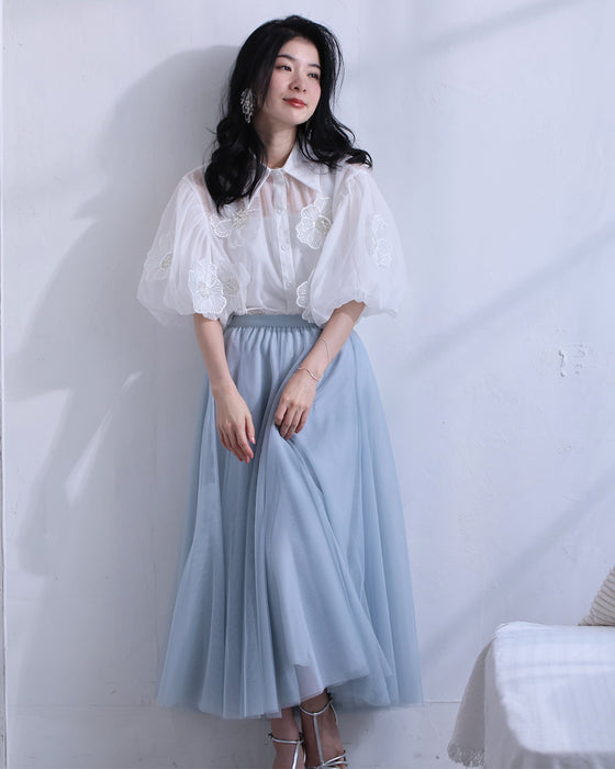 No.1 in versatile wear! Chameleon tulle skirt