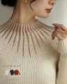 長袖Ver. 光の粒が降り注ぐ 流線ラインリブニット