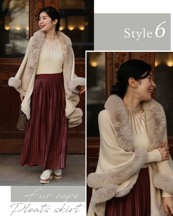 長袖Ver. 光の粒が降り注ぐ 流線ラインリブニット