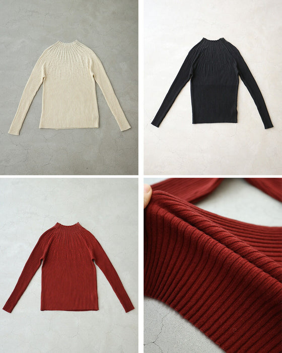 長袖Ver. 光の粒が降り注ぐ 流線ラインリブニット