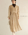 Floating floral velvet midi dress