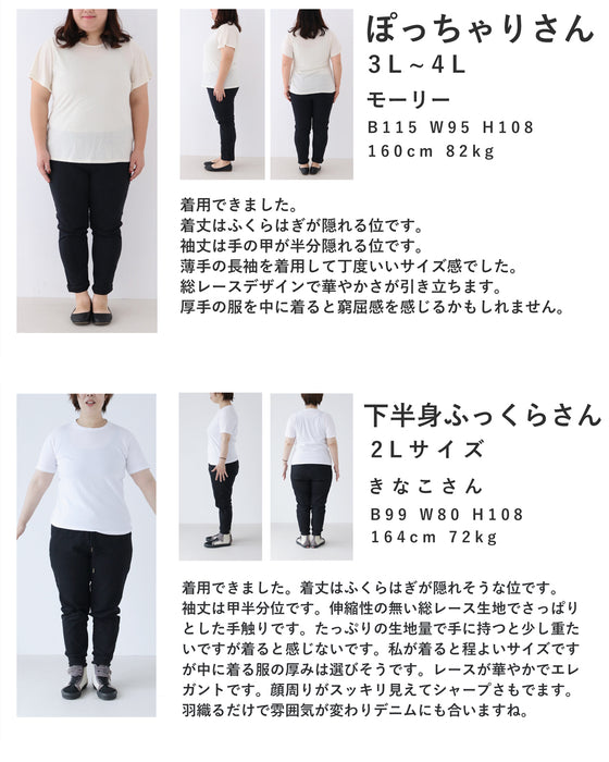 Luxurious all-over lace trench coat (with belt)