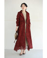 Luxurious all-over lace trench coat (with belt)