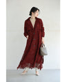 Luxurious all-over lace trench coat (with belt)