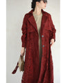 Luxurious all-over lace trench coat (with belt)