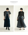 長さ調整可能。3つのジュエル輝くラリアットネックレス