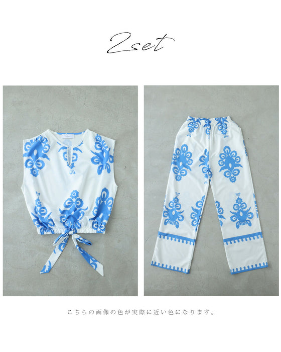 サントリーニの風が吹くバカンスセットアップ【set】