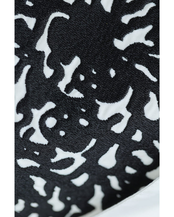 垂らしこみアートデザインの影絵シャツトップス