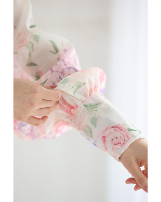 笑顔咲く花束ロングワンピース(リボン、インナー付き)