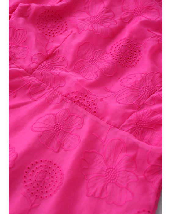 春一番。私が始まるとっておき花刺繍ロングワンピース(ベルト付き)