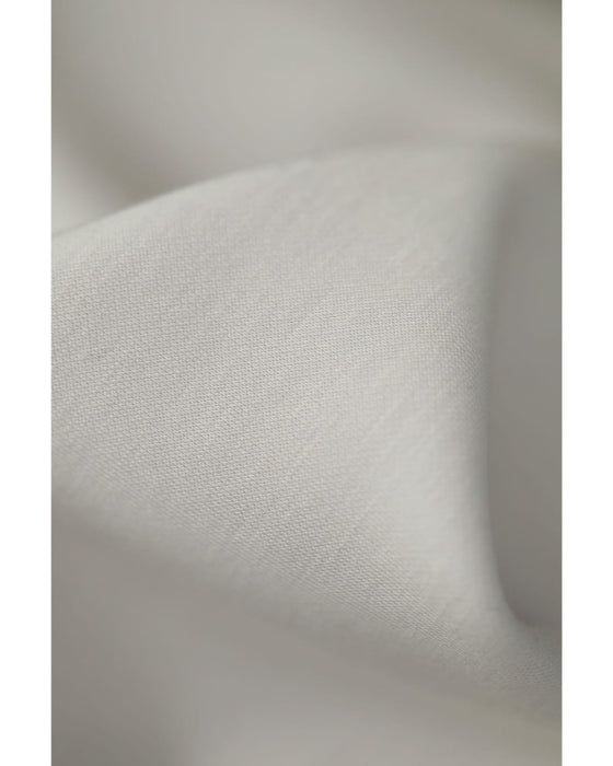 ひらひら花コサージュのストレッチ素材ロングワンピース