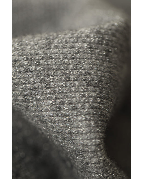 【予約商品】アシンメトリーなチュールを飾るラメニットプルオーバートップス