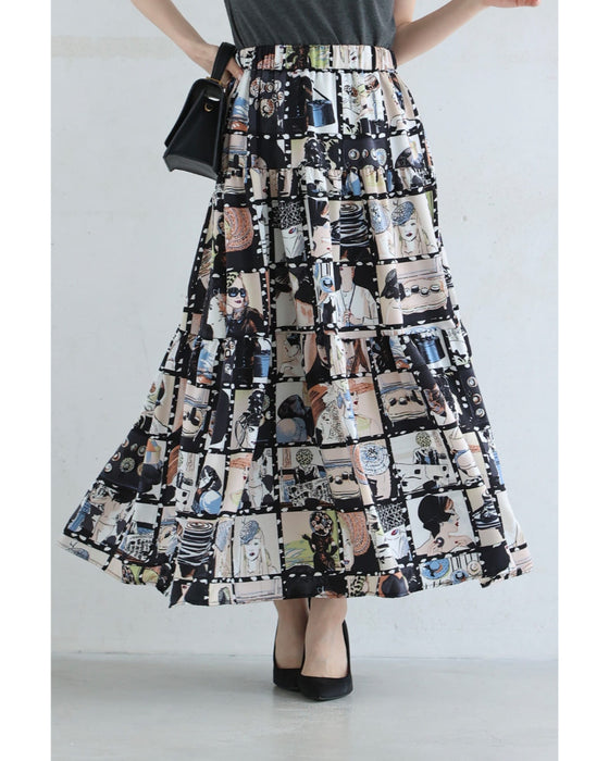 シネマの中のファッションアイコンミディアムスカート