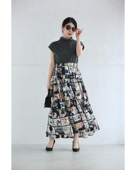 シネマの中のファッションアイコンミディアムスカート